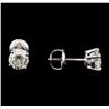 Image 2 : 1.22 ctw Diamond Stud Earrings - 14KT White Gold