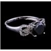 Image 1 : 2.72 ctw Black Diamond Ring - 14KT White Gold