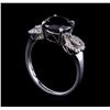 Image 4 : 2.72 ctw Black Diamond Ring - 14KT White Gold