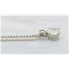 Image 2 : 1.11 ctw Diamond Pendant With Chain - 14KT White Gold