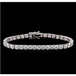 18KT White Gold 14.97 ctw Diamond Tennis Bracelet