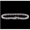 Image 2 : 18KT White Gold 14.97 ctw Diamond Tennis Bracelet