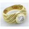 Image 8 : 0.78 ctw Diamond Ring - 18KT Yellow Gold