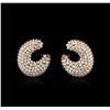 Image 1 : 14KT Rose Gold 6.30 ctw Diamond Earrings