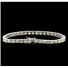 Image 2 : 13.00 ctw Diamond Tennis Bracelet - 18KT White Gold