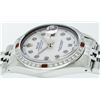 Image 2 : Rolex Stainless Steel Diamond and Ruby DateJust Men's Wristwatch