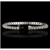 Image 3 : 14KT White Gold 7.60 ctw Diamond Tennis Bracelet