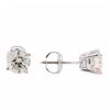 Image 2 : 1.42 ctw Diamond Stud Earrings - 14KT White Gold