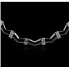 Image 1 : 14KT White Gold 0.86 ctw Diamond Necklace