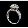 Image 4 : 2.81 ctw Diamond Ring - 18KT White Gold