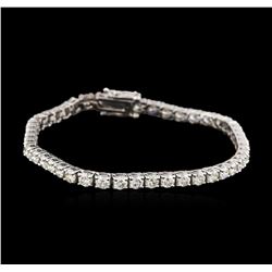 14KT White Gold 5.52 ctw Diamond Tennis Bracelet