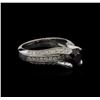 Image 1 : 1.86 ctw Black Diamond Ring - 14KT White Gold