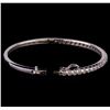 Image 3 : 14KT White Gold 1.93 ctw Diamond Bangle Bracelet