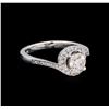 Image 1 : 0.96 ctw Diamond Ring - 14KT White Gold