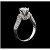 Image 3 : GIA Cert 1.51 ctw Diamond Ring - 18KT White Gold