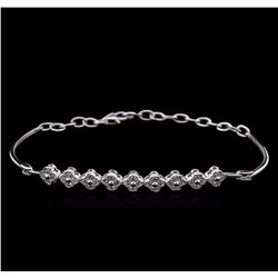 0.86 ctw Diamond Bracelet - 14KT White Gold