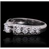 Image 1 : 14KT White Gold 1.14 ctw Diamond Ring