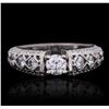 Image 2 : 14KT White Gold 1.14 ctw Diamond Ring