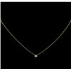 Image 1 : 0.09 ctw Diamond Necklace - 14KT Yellow Gold