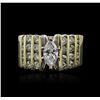 Image 2 : 14KT Yellow Gold 1.00 ctw Diamond Ring