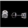 Image 2 : 1.47 ctw Diamond Stud Earrings - 14KT White Gold