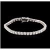 Image 1 : 14KT White Gold 6.75 ctw Diamond Tennis Bracelet