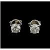 Image 1 : 14KT White Gold 1.31 ctw Diamond Stud Earrings