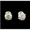 Image 1 : 2.14 ctw Diamond Stud Earrings - 14KT White Gold
