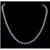 Image 2 : 14KT White Gold 30.00 ctw Sapphire and Diamond Necklace