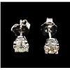 Image 1 : 0.96 ctw Diamond Stud Earrings - 14KT White Gold