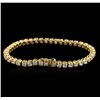 Image 2 : 6.00 ctw Diamond Tennis Bracelet - 14KT Yellow Gold