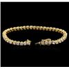 Image 3 : 6.00 ctw Diamond Tennis Bracelet - 14KT Yellow Gold