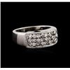 Image 1 : 14KT White Gold 0.85 ctw Diamond Ring