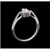 Image 4 : 0.46 ctw Diamond Ring - 18KT White Gold