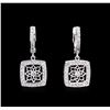 Image 1 : 0.63 ctw Diamond Earrings - 14KT White Gold