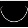 Image 1 : 18KT White Gold 24.39 ctw Diamond Necklace