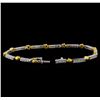 Image 3 : 0.56 ctw Diamond Bracelet - 18KT White and Yellow Gold