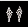 Image 1 : 1.90 ctw Diamond Earrings - 14KT White Gold