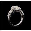 Image 4 : 14KT White Gold 1.58 ctw Diamond Ring