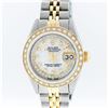 Image 1 : Rolex Two-Tone MOP String Diamond DateJust Ladies Watch