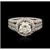 Image 2 : 14KT White Gold 1.93 ctw Diamond Ring