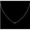 Image 2 : 14KT White Gold 0.17 ctw Diamond Necklace