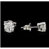 Image 2 : 1.50 ctw Diamond Stud Earrings - 14KT White Gold