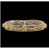 Image 1 : 14KT Yellow Gold 6.56 ctw Yellow Sapphire and Diamond Bracelet