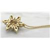 Image 8 : 0.75 ctw Diamond Snowflake Pendant With Chain - 14KT Yellow Gold