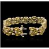 Image 3 : 14KT Yellow Gold 37.44 ctw Yellow Sapphire and Diamond Bracelet