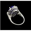 Image 3 : 18KT White Gold 8.23 ctw Tanzanite and Diamond Ring