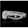 Image 1 : 18KT White Gold 1.64 ctw Diamond Ring