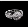Image 1 : 1.11 ctw Diamond Ring - 18KT White Gold