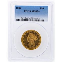 1882 PCGS MS62+ $10 Liberty Head Eagle Gold Coin